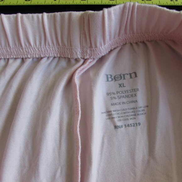 Woman's Born Sleep Wear PJs Set Light Pink Pajamas 3/4 Sleeve Top & Pants Sz XL - Picture 10 of 16
